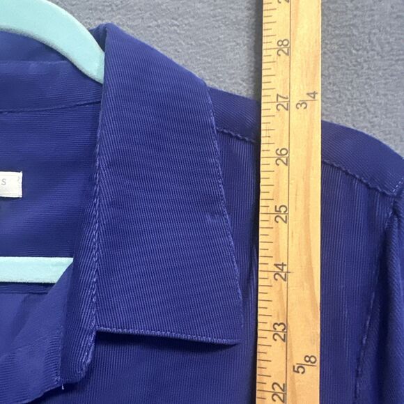 Talbots Corduroy Button Up Shirt Plus Size 1x Eggplant Purple Lightweight - Picture 5 of 7